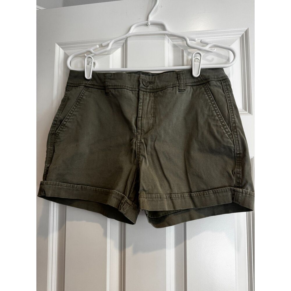 Women's LIVERPOOL Khaki Grayish Green Cuffed Shorts Size 8/29
